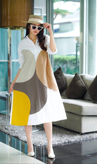 Modern Canvas A-line Dress
