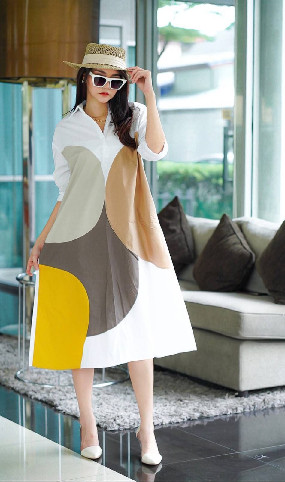 Modern Canvas A-line Dress