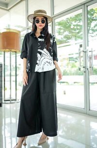 Urban Ink Print Relaxed Co-Ord Set