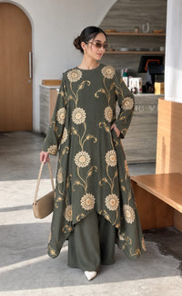 Meadow Muse Embroidered Palazzo Set