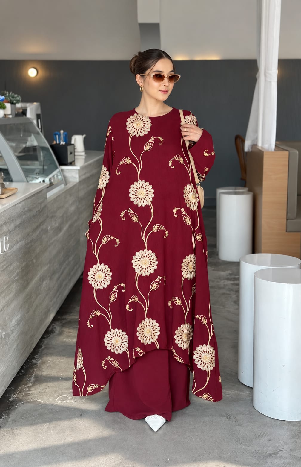 Meadow Muse Embroidered Palazzo Set