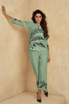 Sap Green Embroidery Co-ord Set