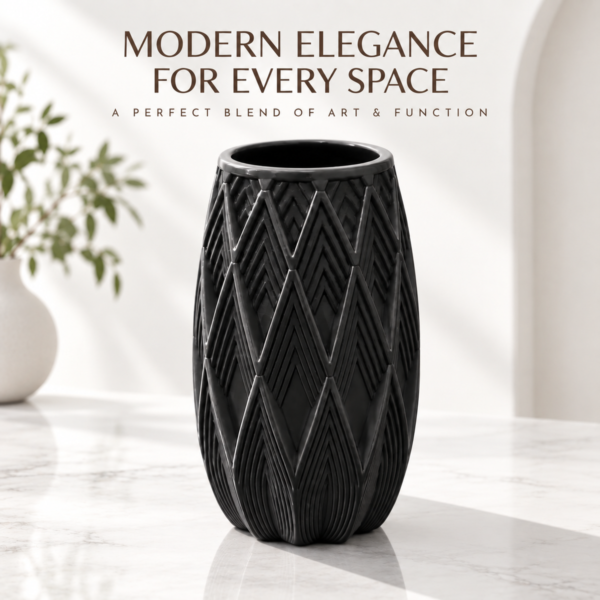 Modern Geometric Decorative Flower Vase for Home & Office Decor