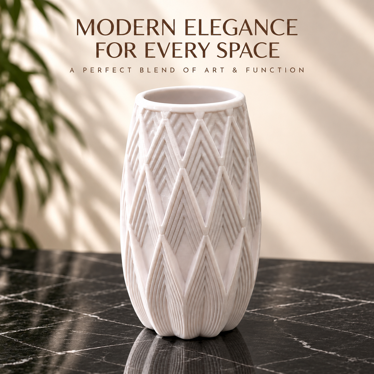 Modern Geometric Decorative Flower Vase for Home & Office Decor