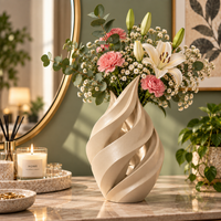 Spiral Sculptural Flower Vase