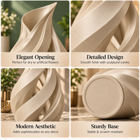 Spiral Sculptural Flower Vase