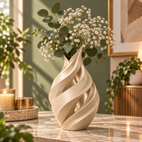 Spiral Sculptural Flower Vase