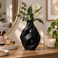 Spiral Sculptural Flower Vase