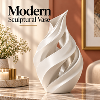 Spiral Sculptural Flower Vase