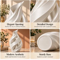 Spiral Sculptural Flower Vase