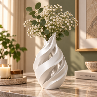 Spiral Sculptural Flower Vase