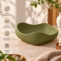 Modern Wavy Design Decorative Bowl