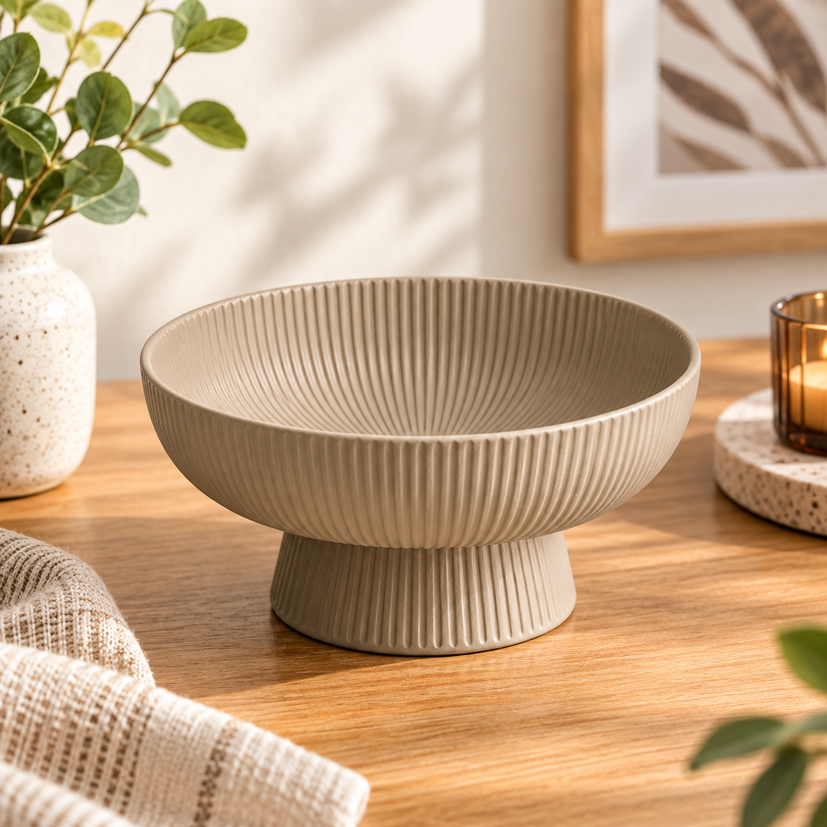 Modern Wave Shape Decorative Bowl for Home Décor