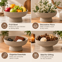Modern Wave Shape Decorative Bowl for Home Décor