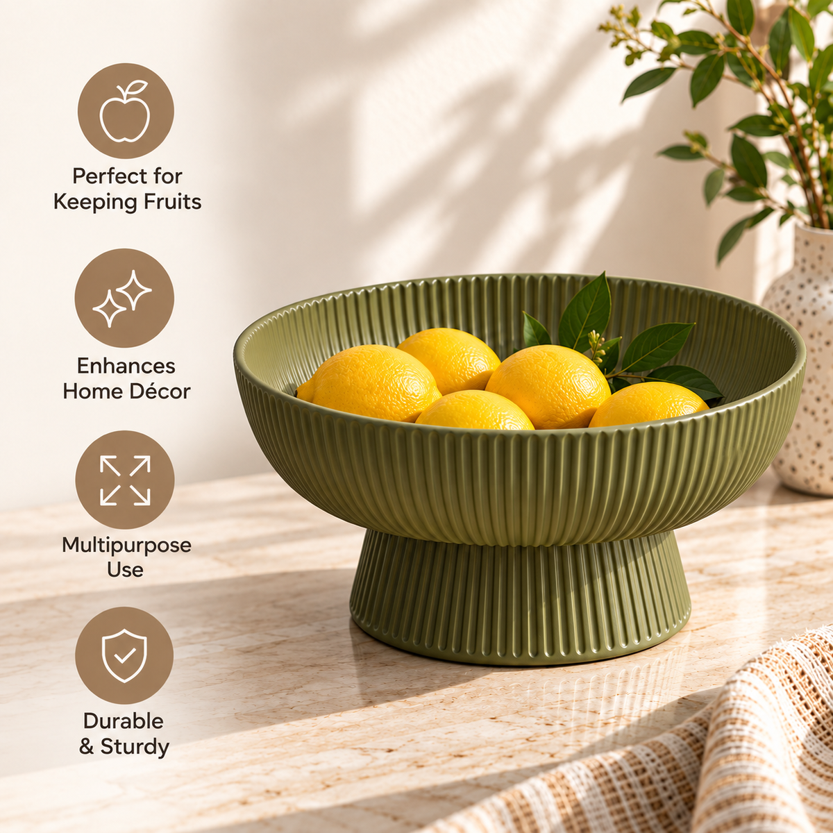 Modern Wave Shape Decorative Bowl for Home Décor