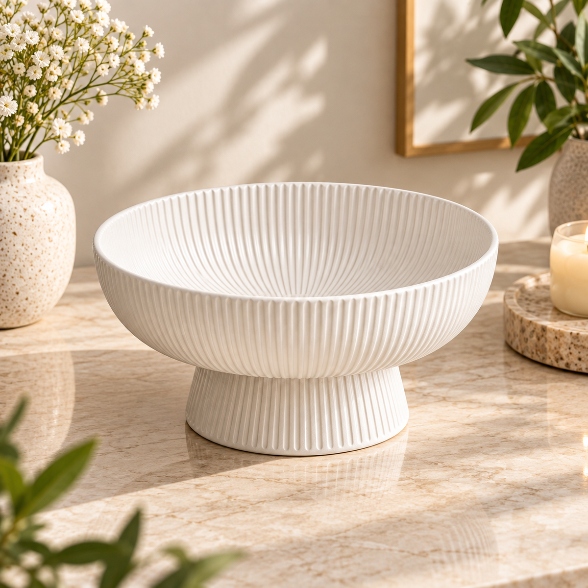 Modern Wave Shape Decorative Bowl for Home Décor