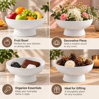 Modern Wave Shape Decorative Bowl for Home Décor