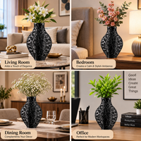 Modern Lattice Pattern Decorative Flower Vase