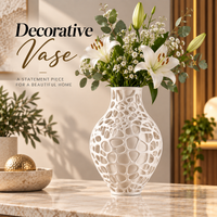 Modern Lattice Pattern Decorative Flower Vase
