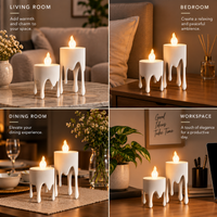 Flameless Decorative Pillar Candle for Home Décor