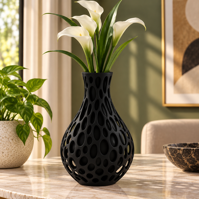 Modern Bubble Pattern Decorative Flower Vase