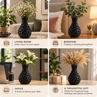 Modern Bubble Pattern Decorative Flower Vase