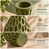 Modern Bubble Pattern Decorative Flower Vase