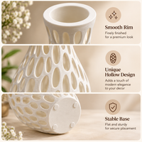Modern Bubble Pattern Decorative Flower Vase