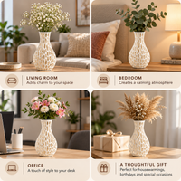 Modern Bubble Pattern Decorative Flower Vase