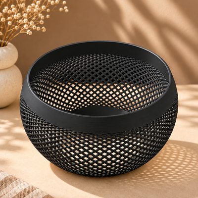 Modern Lattice Pattern Decorative Bowl