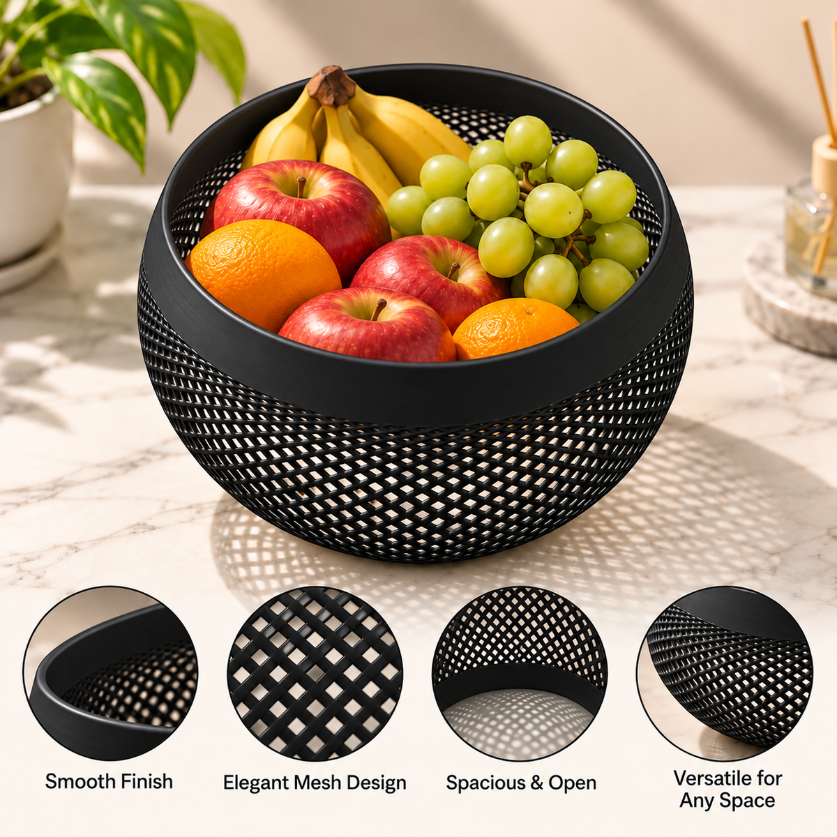 Modern Lattice Pattern Decorative Bowl