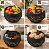 Modern Lattice Pattern Decorative Bowl