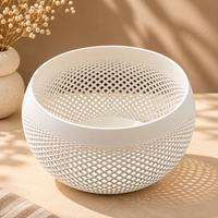 Modern Lattice Pattern Decorative Bowl