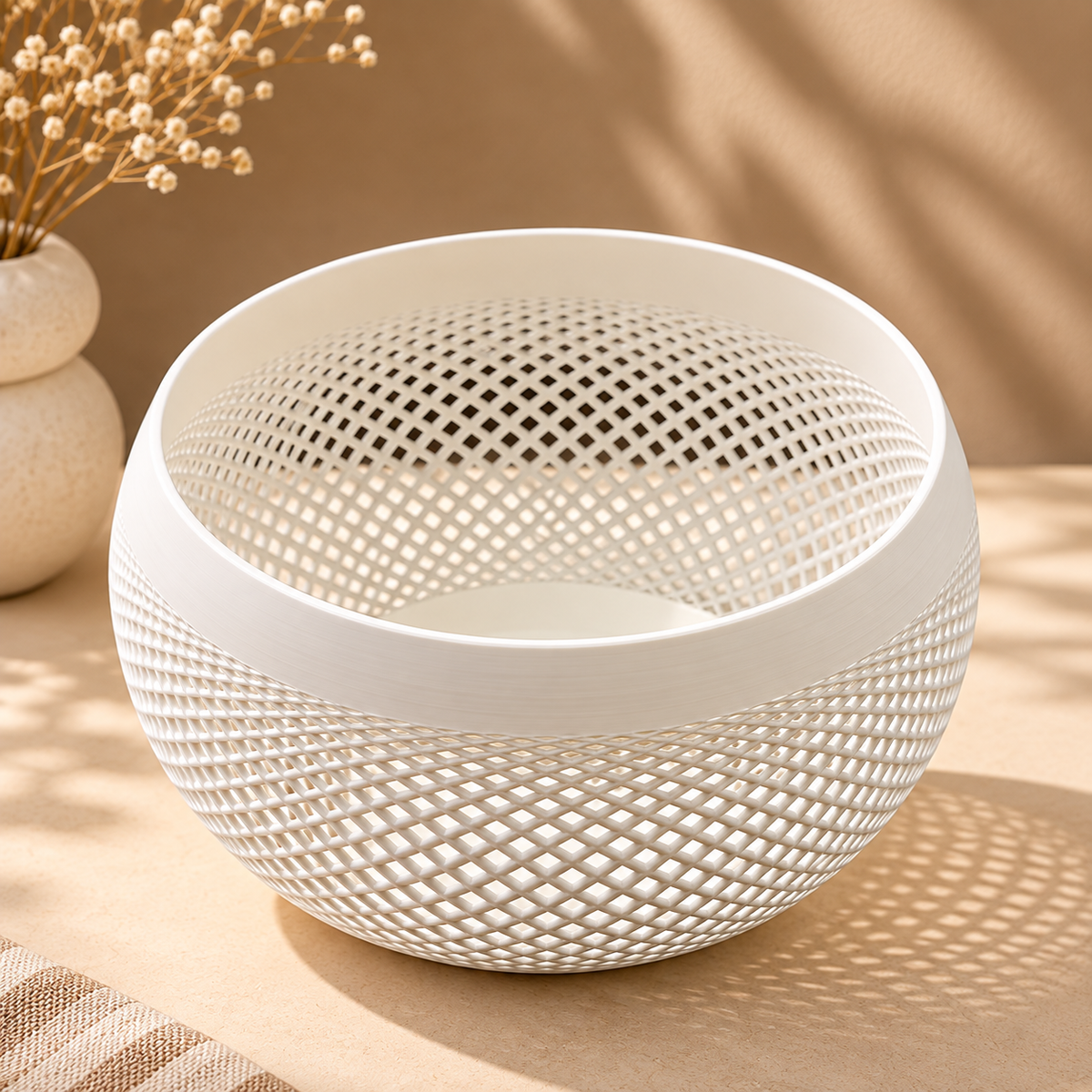 Modern Lattice Pattern Decorative Bowl