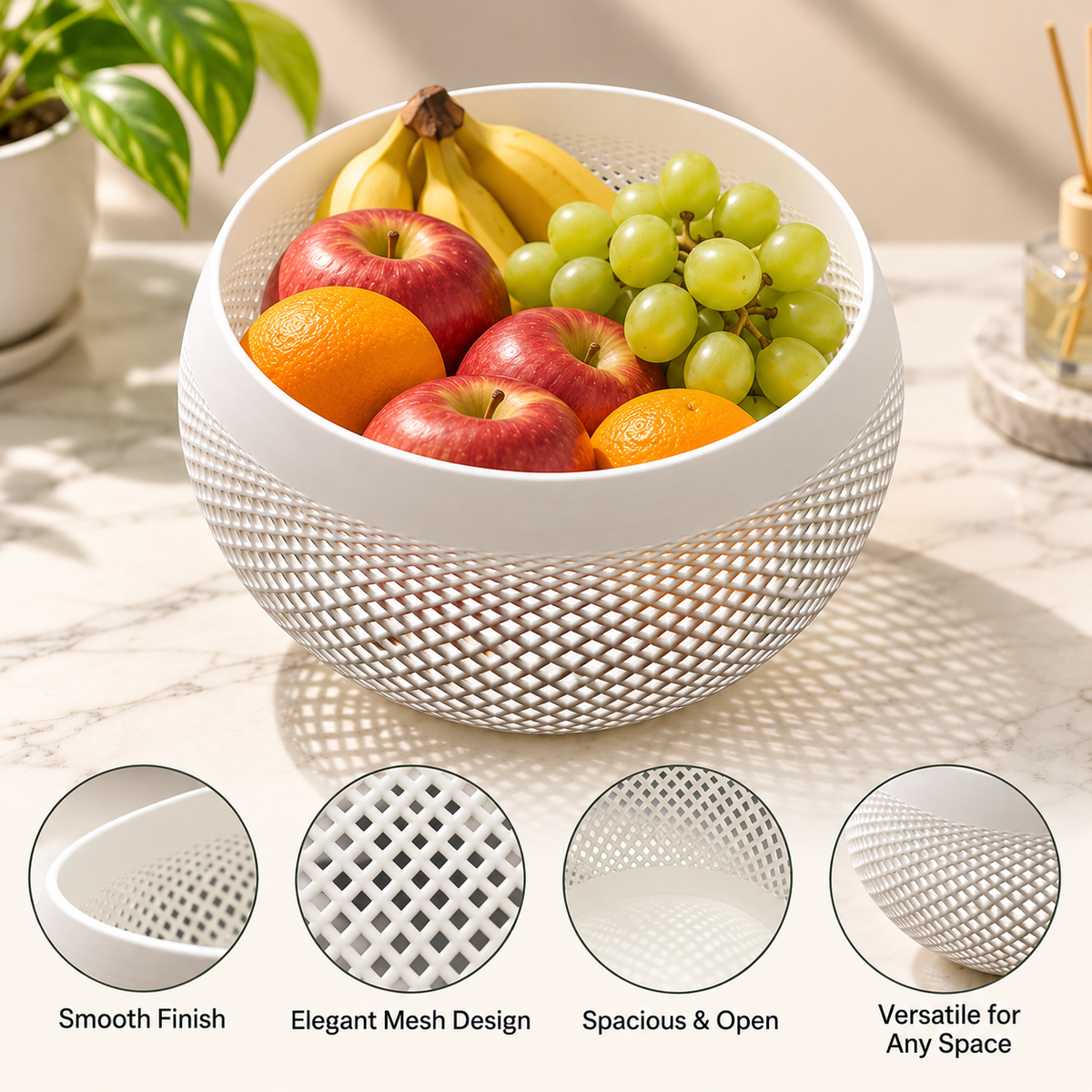 Modern Lattice Pattern Decorative Bowl