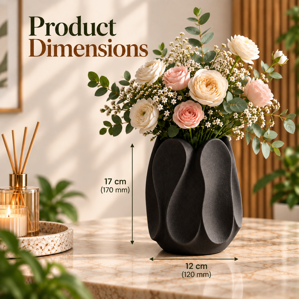 Modern Petal Shaped Decorative Flower Vase