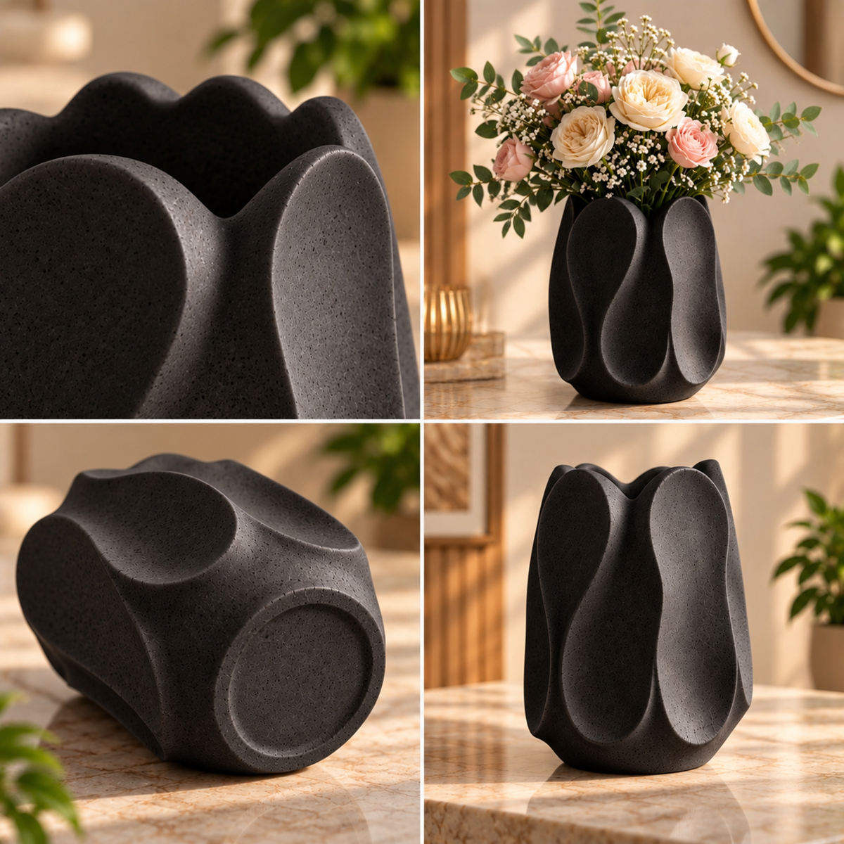 Modern Petal Shaped Decorative Flower Vase