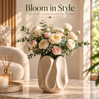 Modern Petal Shaped Decorative Flower Vase