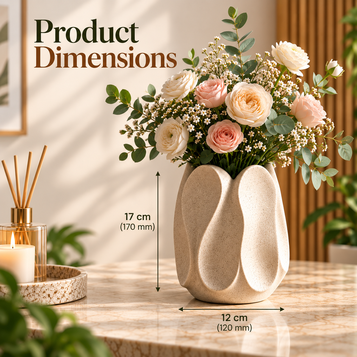 Modern Petal Shaped Decorative Flower Vase