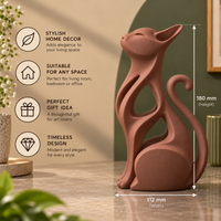 Modern Minimalist Abstract Cat Sculpture
