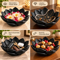 Lotus Decorative Bowl for Home Decor & Jewelry Storage