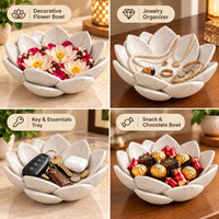 Lotus Decorative Bowl for Home Decor & Jewelry Storage