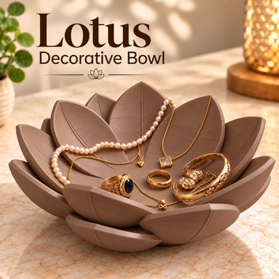 Lotus Decorative Bowl for Home Decor & Jewelry Storage - Navvi.in