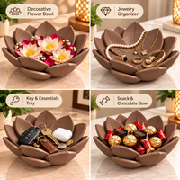 Lotus Decorative Bowl for Home Decor & Jewelry Storage - Navvi.in
