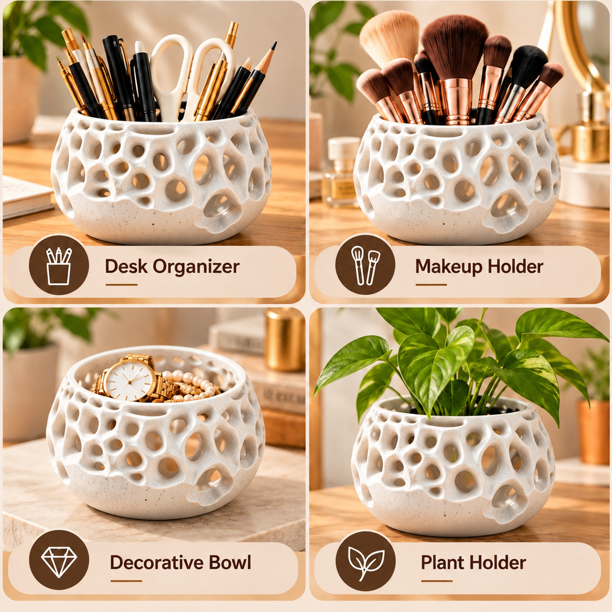 Lattice Decorative Bowl Holder