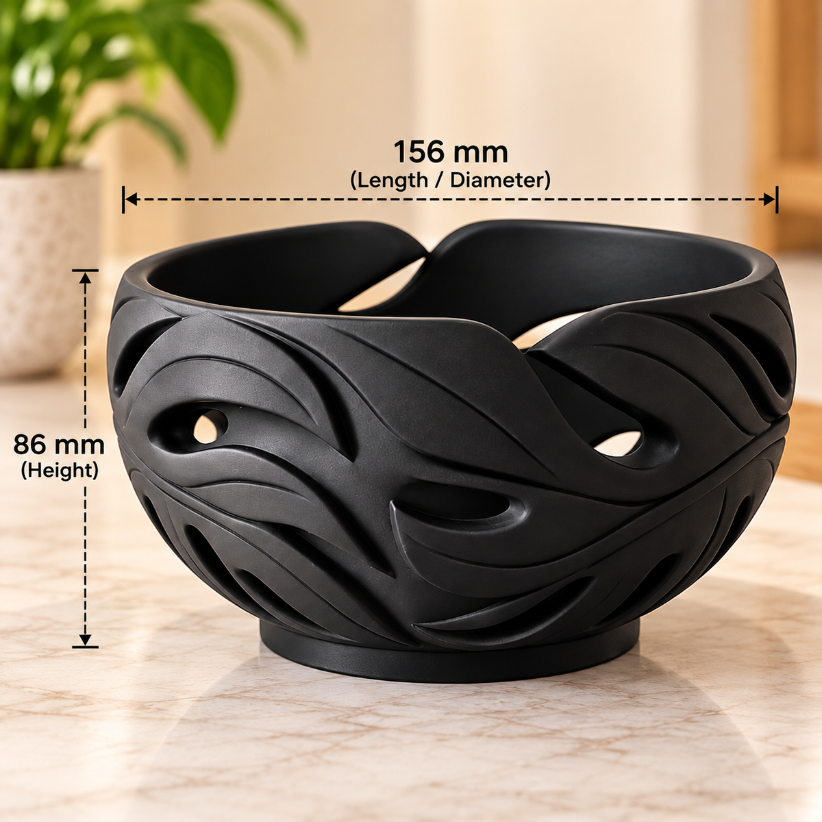 Sculpted Leaf Decorative Bowl