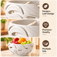 Sculpted Leaf Decorative Bowl
