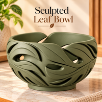 Sculpted Leaf Decorative Bowl