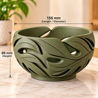 Sculpted Leaf Decorative Bowl