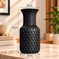 Geometric Lattice Decorative Flower Vase